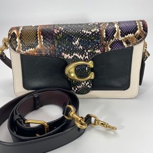 Coach Tabby Snakeskin Shoulder Bag